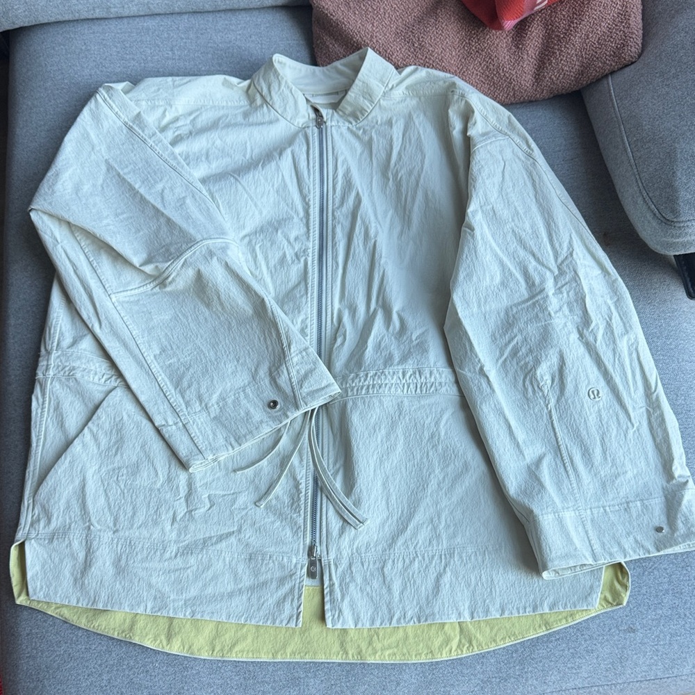 Lululemon Cream Cinch Waist Jacket